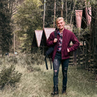 Bomber Jacket | Zip-Up | Lightweight | Windproof Jacket | Men's Jacket-Chaps London-Wine-S-Chaps London