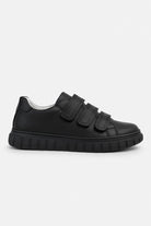 Boys School Shoes | Black Leather | Triple Strap School Trainers-Shoes-Chaps London-Chaps London