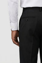 Boys School Trousers | Black Slim Fit | Adjustable Waist-Boys Trousers-Chaps London-Chaps London