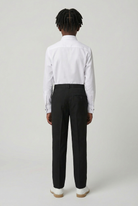 Boys School Trousers | Black Slim Fit | Adjustable Waist-Boys Trousers-Chaps London-Chaps London