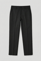 Boys School Trousers | Black Slim Fit | Adjustable Waist-Boys Trousers-Chaps London-Chaps London
