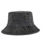 Bucket Hat - Men's Washed Cotton Wide Brim-Bucket Hat-Chaps London-Black-Chaps London