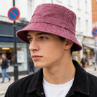 Bucket Hat - Men's Washed Cotton Wide Brim-Bucket Hat-Chaps London-Chaps London