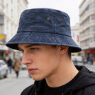 Bucket Hat - Men's Washed Cotton Wide Brim-Bucket Hat-Chaps London-Chaps London