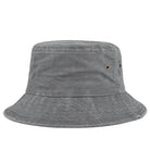 Bucket Hat - Men's Washed Cotton Wide Brim-Bucket Hat-Chaps London-Light Grey-Chaps London
