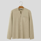 Button-Up Shirt - Men's Casual Loose Fit Long Sleeve Dress Shirt-Chaps London-Chaps London