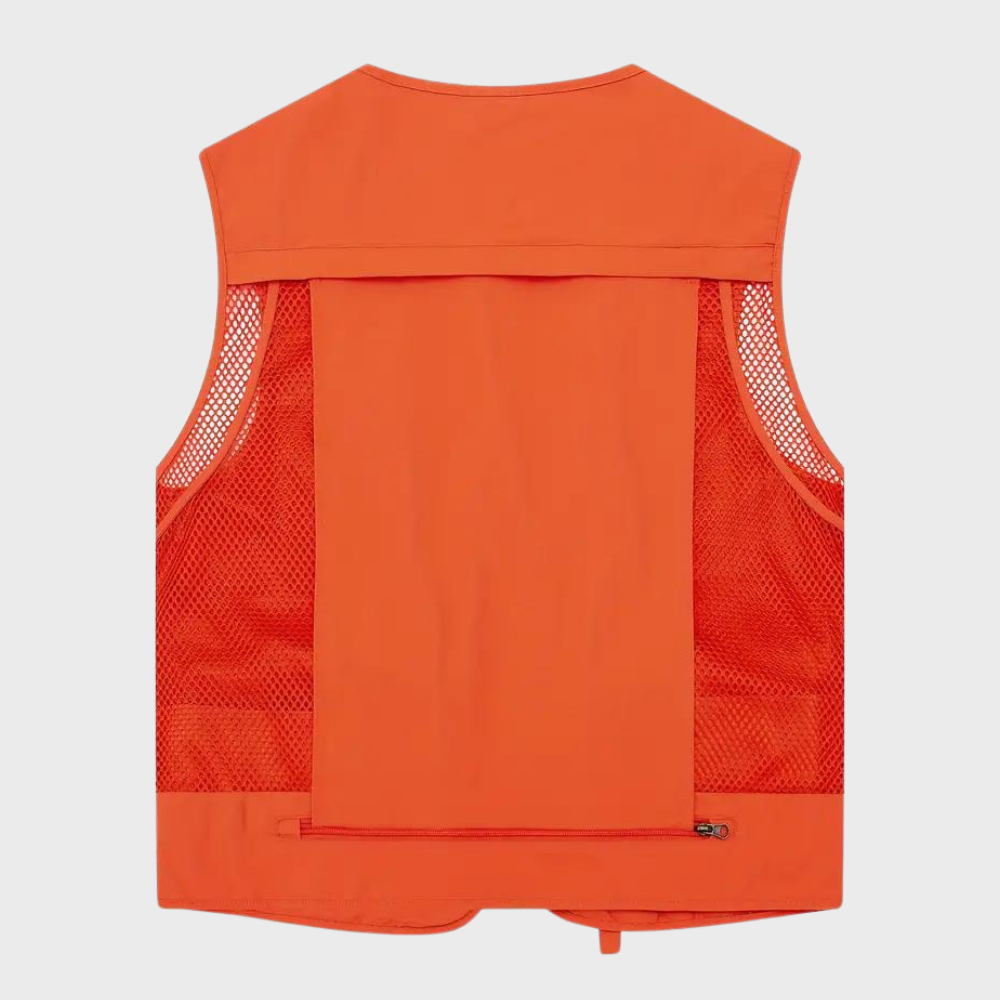 Cargo Gilet - Men's Zip Up with Pockets-Vests-Chaps London-Chaps London