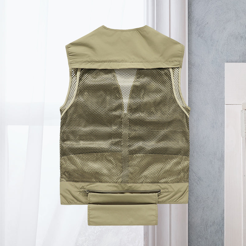 Cargo Gilet - Tactical Zip Up Men's Work Gilet-Men's Cargo Vest-Chaps London-Chaps London