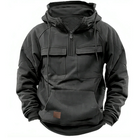 Cargo Hoodie - Men's Warm Cozy Casual Pullover Hoodie-New Arrivals-Chaps London-Grey-S-Chaps London