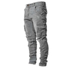 Cargo Jeans - Rugged - Regular Fit - Cargo Pants - Men's Jeans-Chaps London-Gray-S-Chaps London