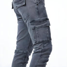 Cargo Jeans - Stretchy - Slim Fit - Cargo Pants - Men's Pants-Stretch Denim Cargo Pants-Chaps London-Chaps London