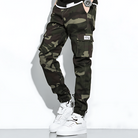 Cargo Joggers | Camouflage | Slim Fit | Cargo Pants | Men's Pants -Men's long pants-Chaps London-Army Green-M-Chaps London