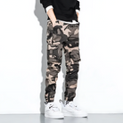 Cargo Joggers | Camouflage | Slim Fit | Cargo Pants | Men's Pants -Men's long pants-Chaps London-Khaki-M-Chaps London