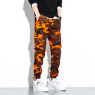 Cargo Joggers | Camouflage | Slim Fit | Cargo Pants | Men's Pants -Men's long pants-Chaps London-Orange-M-Chaps London