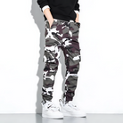 Cargo Joggers | Camouflage | Slim Fit | Cargo Pants | Men's Pants -Men's long pants-Chaps London-White-M-Chaps London