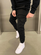 Cargo Joggers | Drawstring | Skinny | Cargo Pants | Men's Trousers-Cargo Joggers-Chaps London-Chaps London