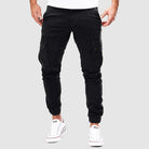 Cargo Joggers - Slim Fit - Pockets - Cargo Pants - Men's Pants-Chaps London-Black-M-Chaps London
