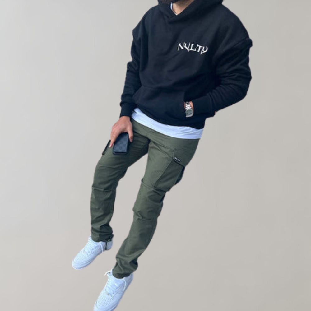 Cargo Pants - Casual - Loose Fit - Straight Leg Cargos - Men's Trousers-Men Summer Pants-Chaps London-Chaps London