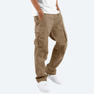 Cargo Pants - Casual - Loose Fit - Straight Leg Cargos - Men's Trousers-Men Summer Pants-Chaps London-Khaki-S-Chaps London
