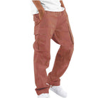 Cargo Pants - Casual - Loose Fit - Straight Leg Cargos - Men's Trousers-Men Summer Pants-Chaps London-Red-S-Chaps London