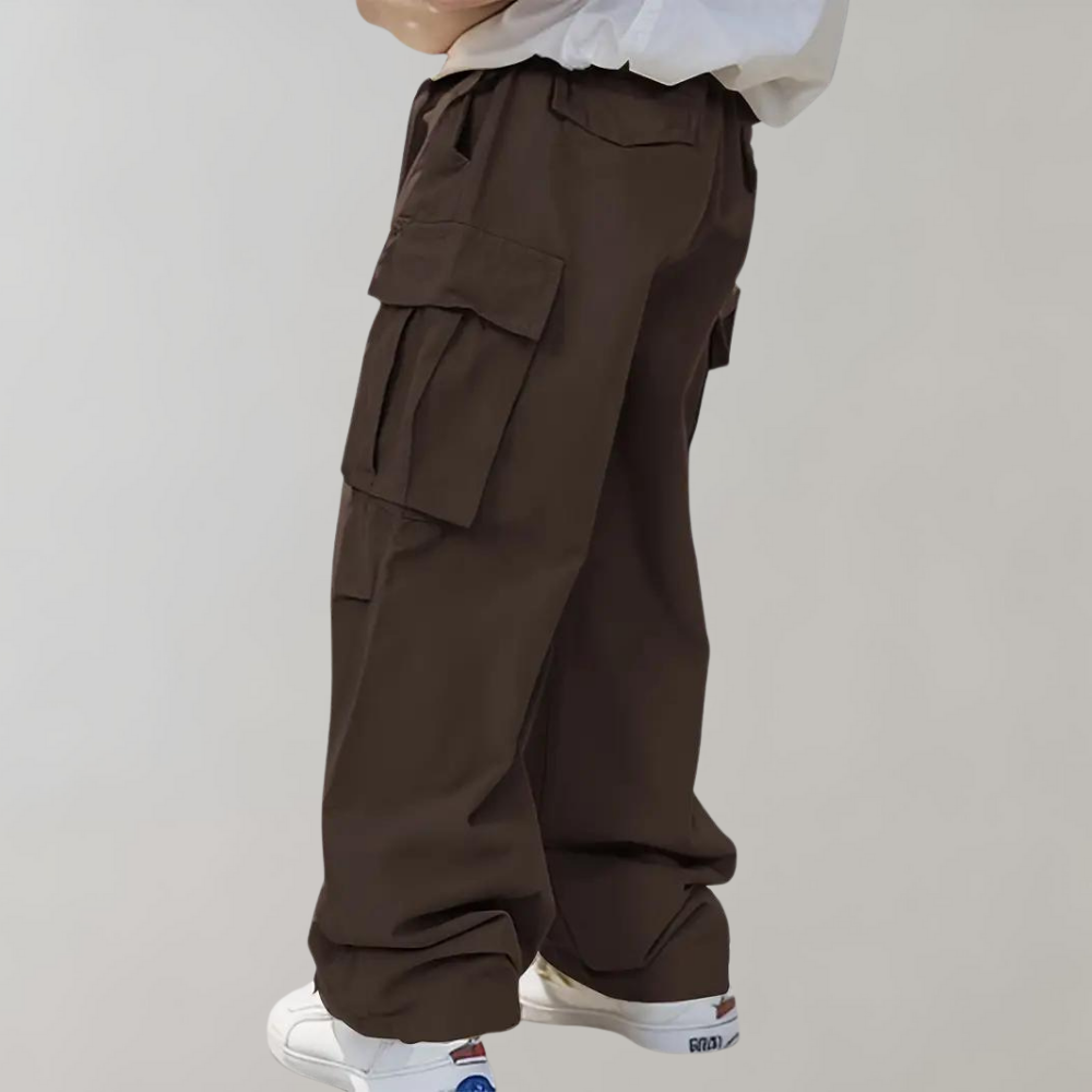 Cargo Pants | Loose Fit | Wide Leg | Baggy Pants | Men's Pants -Men's Cargo Pants-Chaps London-Coffee-S-Chaps London