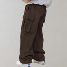 Cargo Pants | Loose Fit | Wide Leg | Baggy Pants | Men's Pants -Men's Cargo Pants-Chaps London-Coffee-S-Chaps London