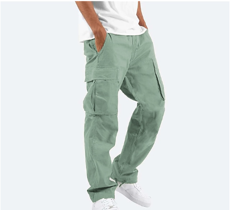 Cargo Pants - Men's Straight Leg Loose Fit Cargo Pants-Cargo pants, Pantalon-Chaps London-Chaps London