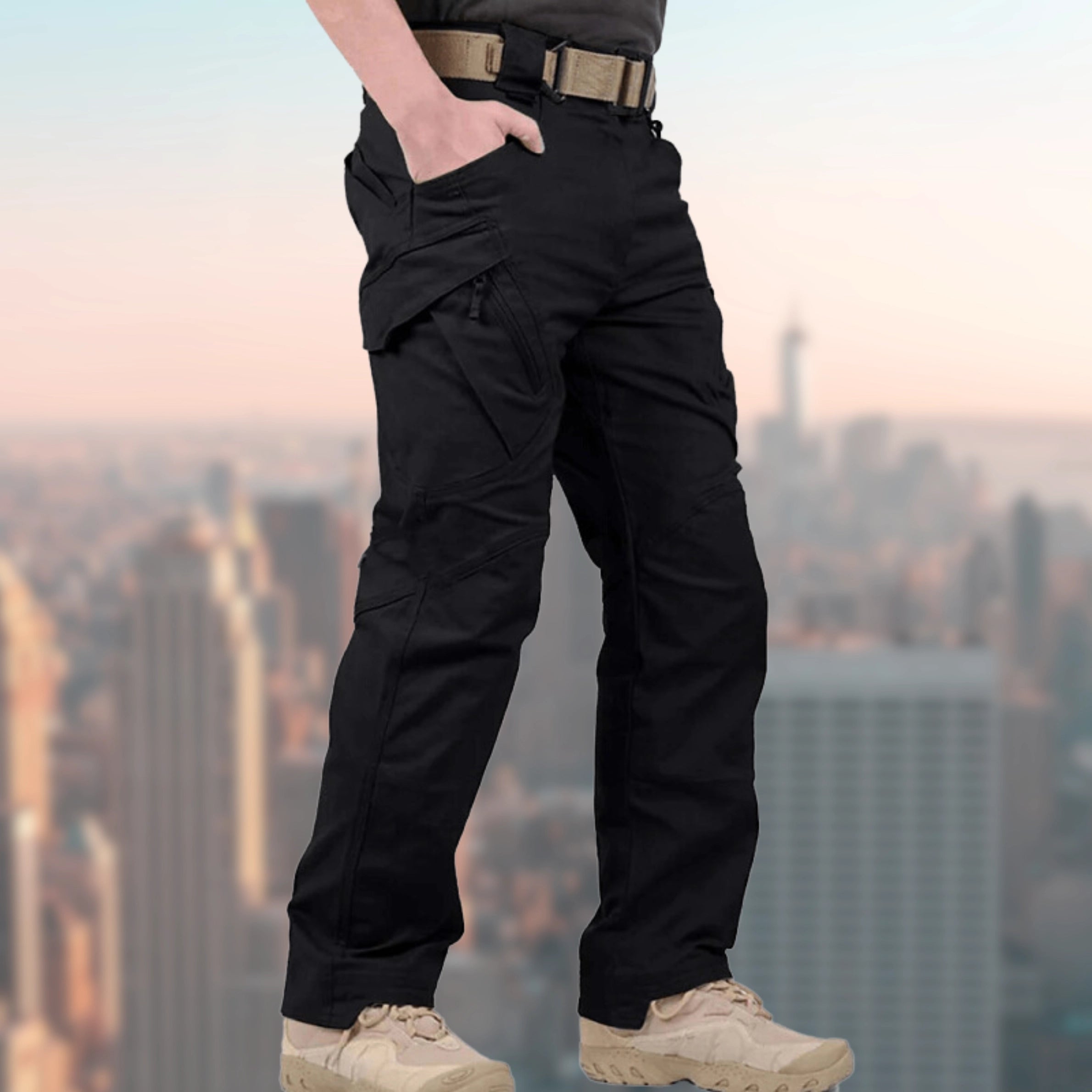 Cargo Pants - Straight Leg - Tactical - Trousers for Trekking - Men's Cargo Trousers-Chaps London-Chaps London