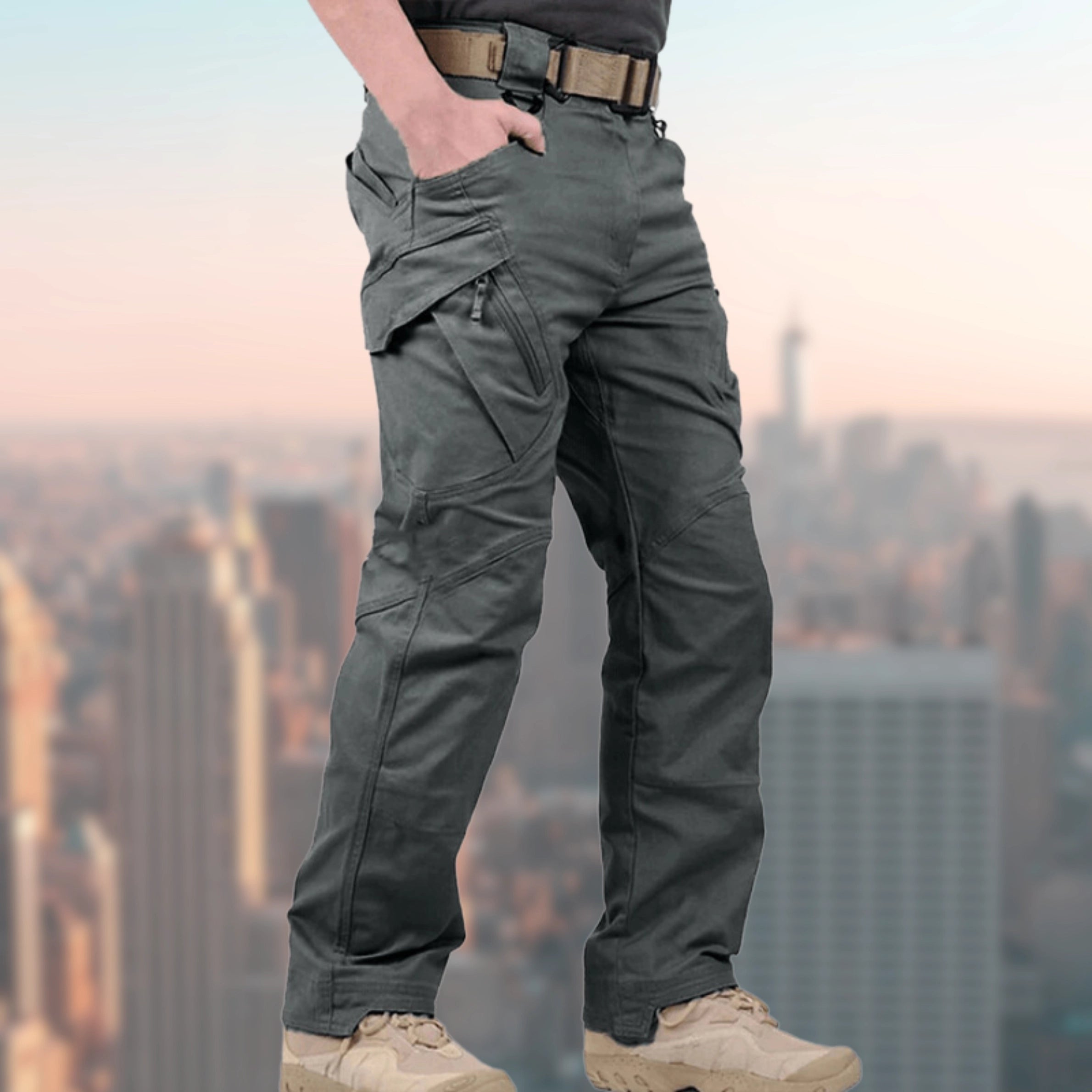 Cargo Pants - Straight Leg - Tactical - Trousers for Trekking - Men's Cargo Trousers-Chaps London-Chaps London