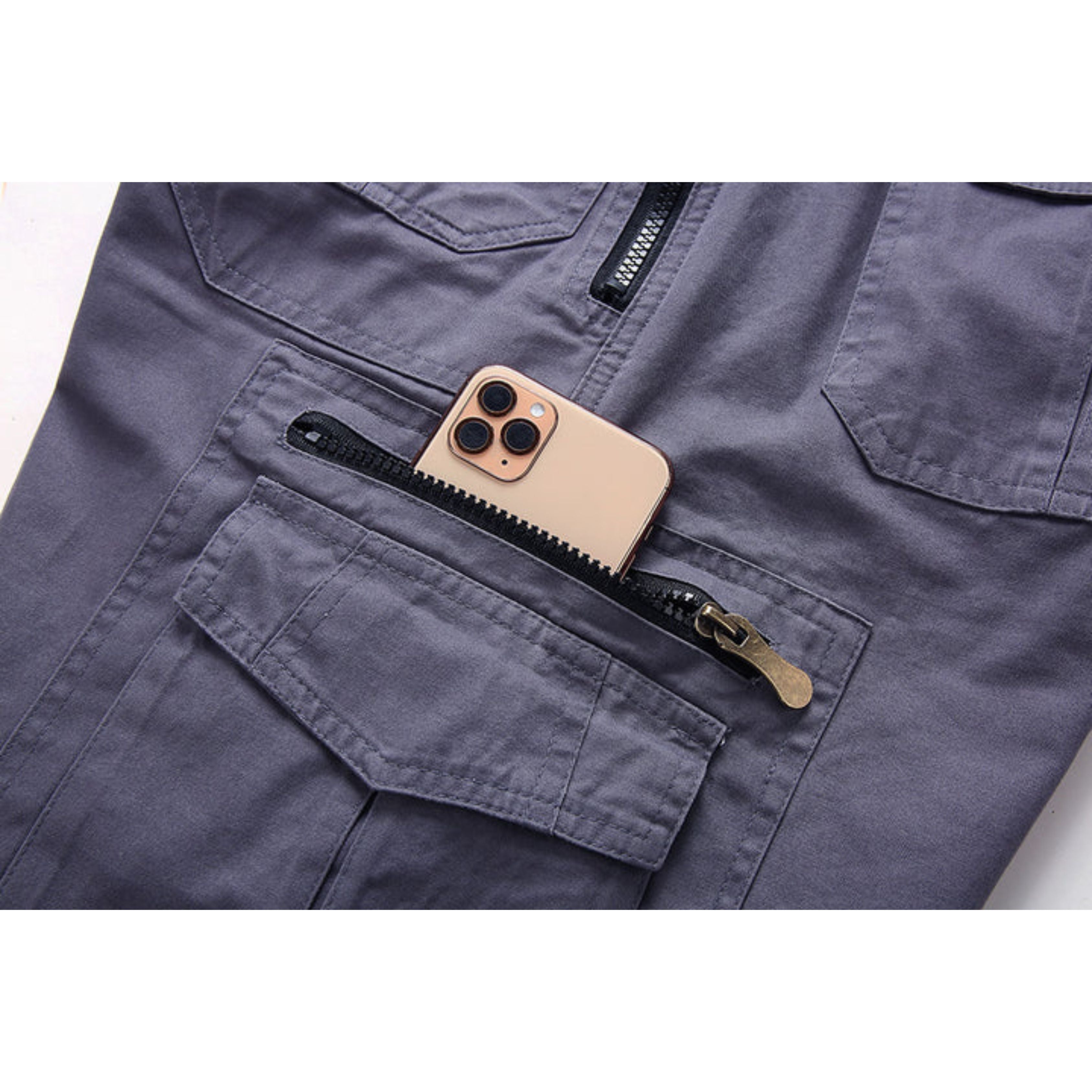 Cargo Shorts | Leisure | Pockets | Long Shorts | Men's Capri Pants-Men's Capri Pants-Chaps London-Chaps London