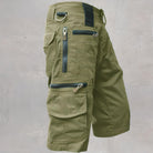 Cargo Shorts | Leisure | Pockets | Long Shorts | Men's Capri Pants-Men's Capri Pants-Chaps London-Green-M-Chaps London