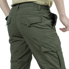 Cargo Trousers - Men's Tactical Elastic Waist Straight Leg-Men Pants-Chaps London-Army Green-M-Chaps London