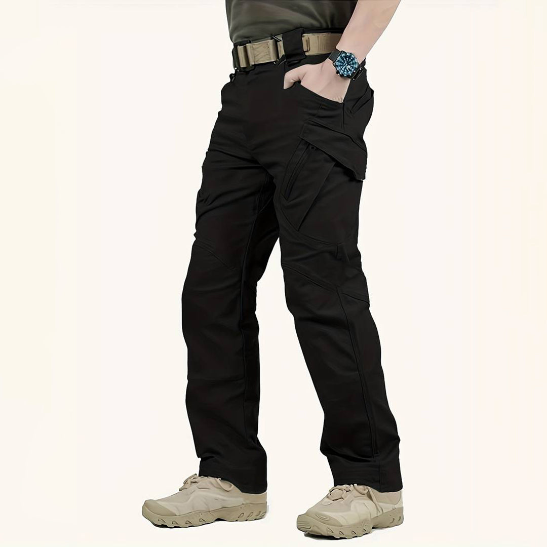 Cargo Trousers - Men's Tactical Straight Leg-Fashion Men Pants Cargo All-year-Chaps London-Black-XS-Chaps London