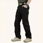 Cargo Trousers - Men's Tactical Straight Leg-Fashion Men Pants Cargo All-year-Chaps London-Black-XS-Chaps London