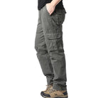 Cargo Trousers - Straight Leg - Pockets - Cargo Pants - Men's Trousers-Men's Cargo Pants-Chaps London-Army Green-M-Chaps London