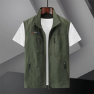 Cargo Vest | Lightweight | Sleeveless | Outdoor Vest | Men's Vest-Jassen_M-Chaps London-Green-M-Chaps London