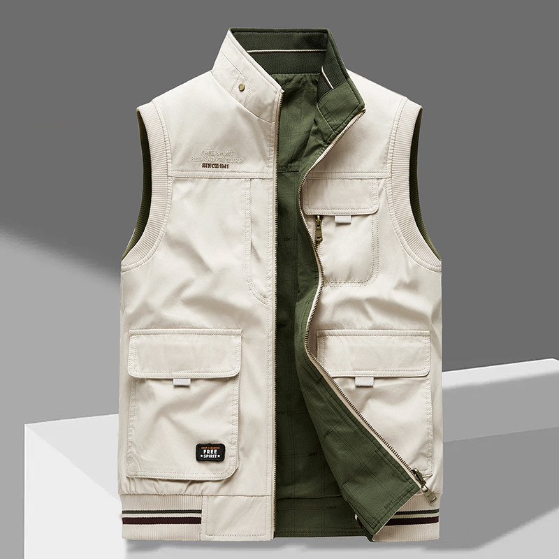 Cargo Vest | Sleeveless | Pockets | Work Vest | Men's Gilet-Men’s Cargo Vest-Chaps London-Chaps London