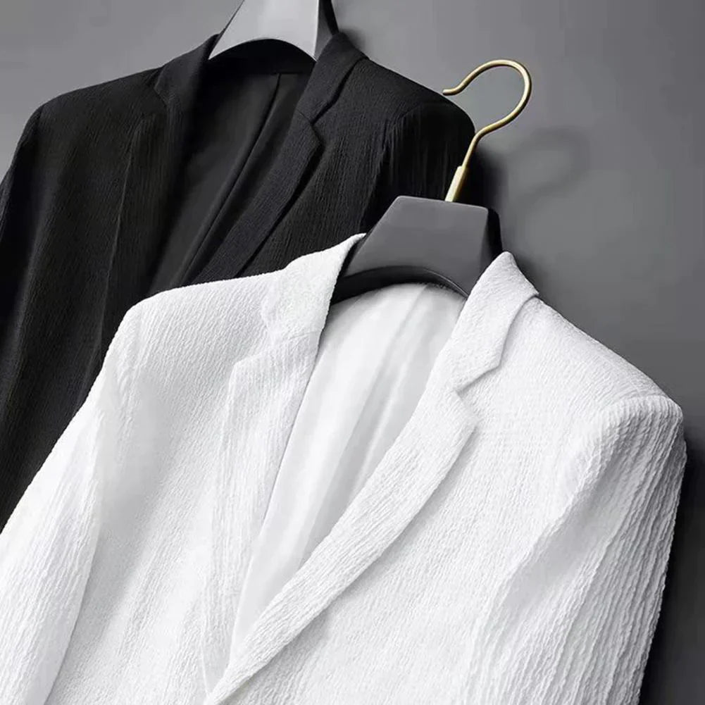 Casual Suit | Lightweight | Drawstring | Trouser and Blazer Set | Men's Two-Piece Set-Blazers-Chaps London-Chaps London