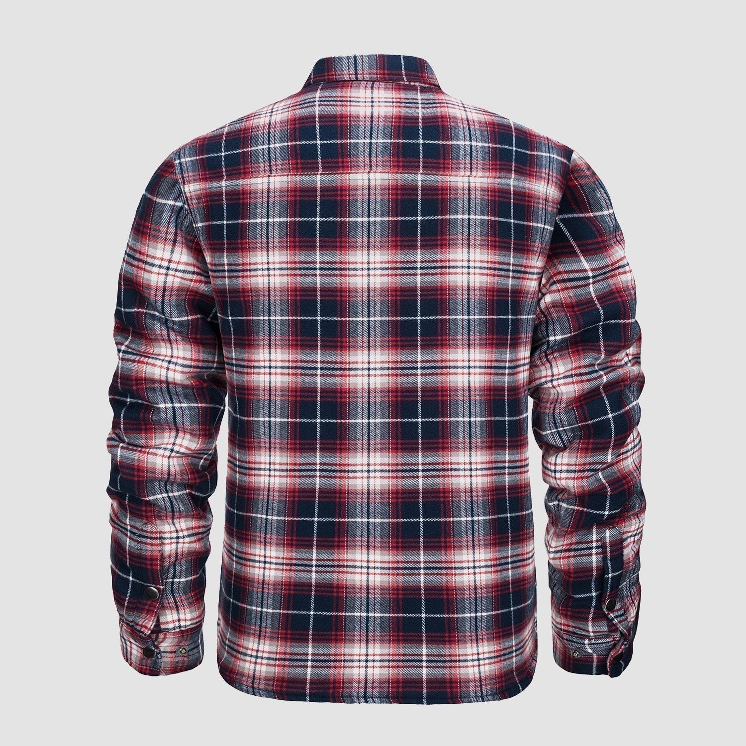 Check Jacket - Men's Quilted Lined Button Up-Coats & Jackets-Chaps London-Chaps London