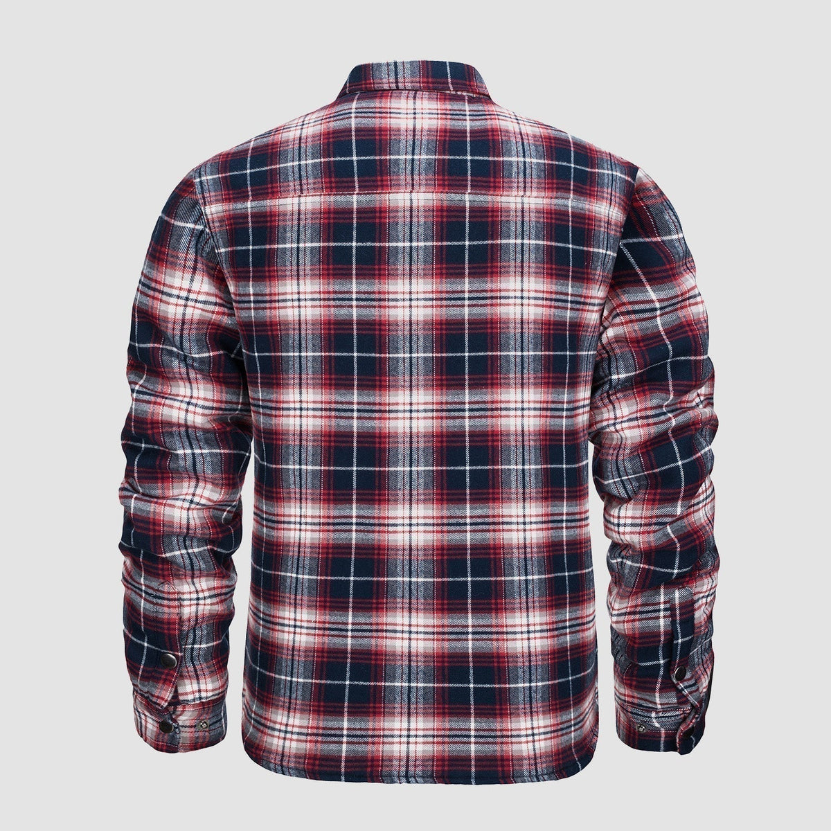 Check Jacket - Men's Quilted Lined Button Up-Coats & Jackets-Chaps London-Chaps London