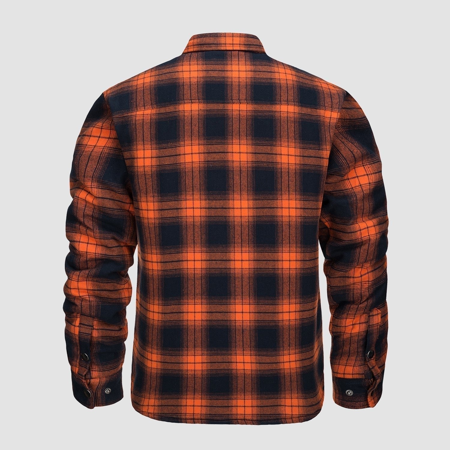 Check Jacket - Men's Quilted Lined Button Up-Coats & Jackets-Chaps London-Chaps London