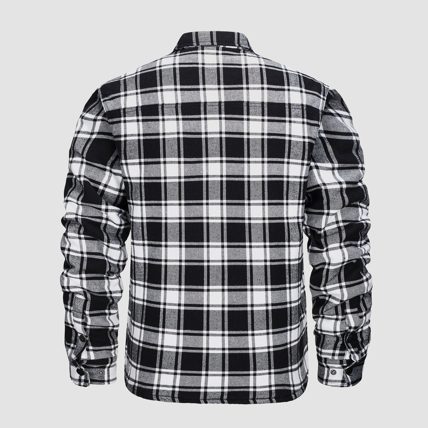 Check Jacket - Men's Quilted Lined Button Up-Coats & Jackets-Chaps London-Chaps London