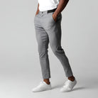Chino Pants | Elastic Waist | Stretchy | Skinny Chinos | Mens Chinos-Men's Chino Pants-Chaps London-Grey-XS-Chaps London