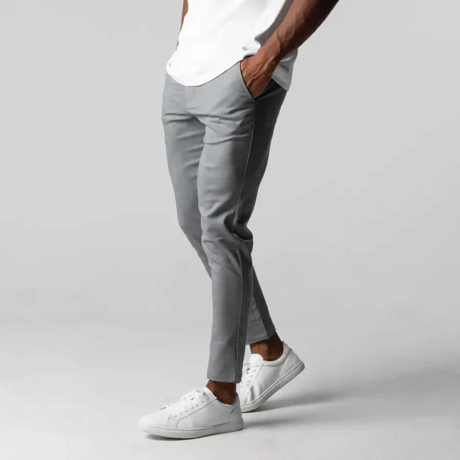 Chino Pants - Men's Active Stretch Skinny Chinos-Chaps London-Chaps London