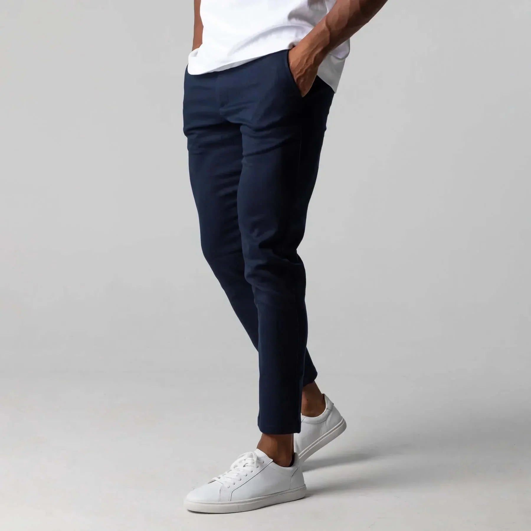 Chino Pants - Men's Active Stretch Skinny Chinos-Chaps London-Chaps London