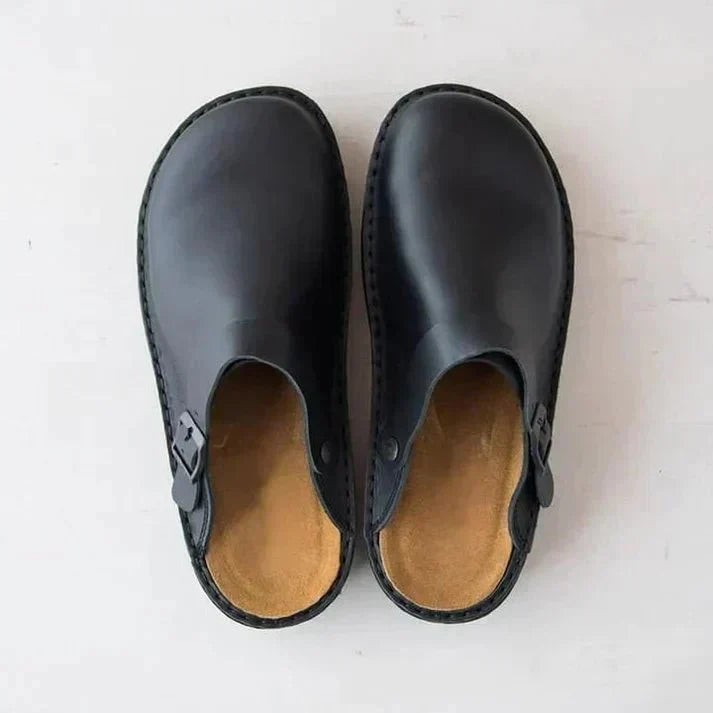 Clogs - Men's Retro Slip-On Mule Shoes Clogs-Chaps London-Chaps London