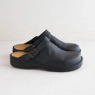 Clogs | Retro | Slip-On | Leather Clogs | Men's Shoes-Fashion Men Slippers All-year-Chaps London-Black-38-Chaps London