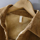 Corduroy Shirt | Fleece Lined | Button-Up | Winter Overshirt | Men's Overshirt-Overshirts-Chaps London-Chaps London
