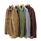 Corduroy Shirt | Fleece Lined | Button-Up | Winter Overshirt | Men's Overshirt-Overshirts-Chaps London-Chaps London