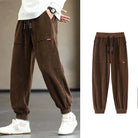 Corduroy Sweatpants | Loose Fit | Drawstring | Joggers | Men's Pants-Chaps London-Chaps London